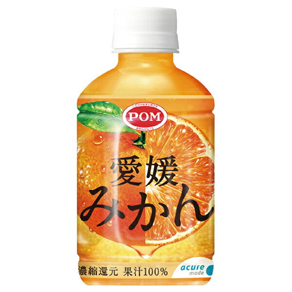 JR East acure made Ehime Mikan 280ml PET bottle x 24 bottles [Ships from Japan] 