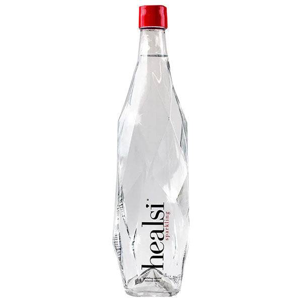 magnet healsi SPARKLING GLASS BOTTLE CRYSTAL 850ml x 6 bottles [shipped in Japan]
