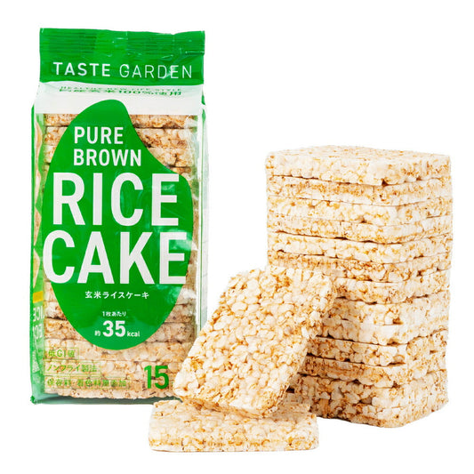 TASTEGARDEN ピュア ブラウン ライスケーキ 玄米ライスケーキ 15枚×1袋入【日本出荷】