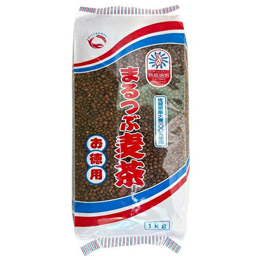 三栄興産 佐賀県産 まるつぶ麦茶 お徳用 1kg×12袋入【日本出荷】