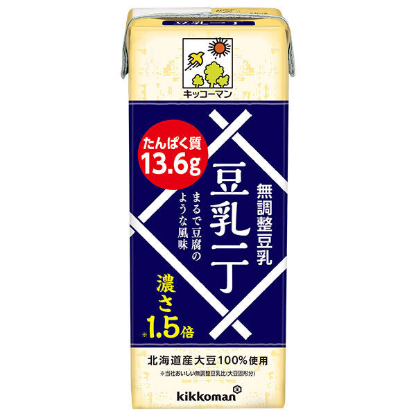 キッコーマン 豆乳一丁 200ml紙パック×18本入【日本出荷】