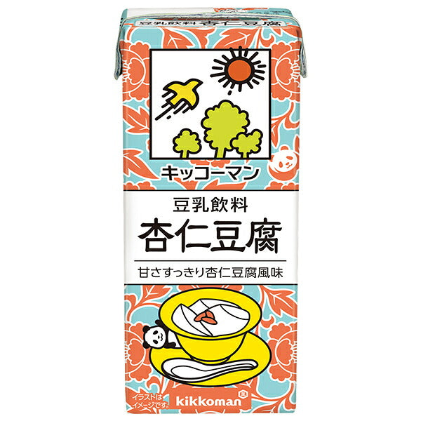 Kikkoman Soy Milk Beverage Almond Tofu 200ml paper pack x 18 bottles [shipped in Japan]
