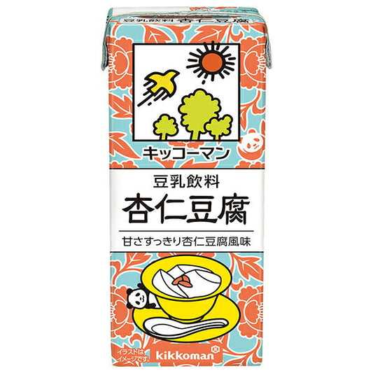 Kikkoman Soy Milk Beverage Almond Tofu 200ml paper pack x 18 bottles [shipped in Japan]