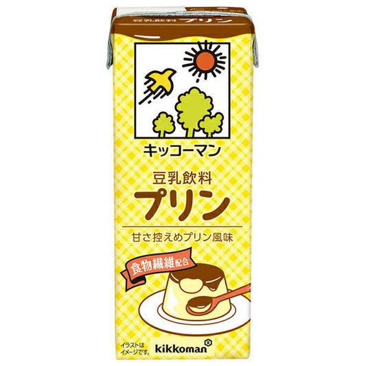 Kikkoman Soy Milk Beverage Pudding 200ml paper pack x 18 bottles [shipped in Japan]