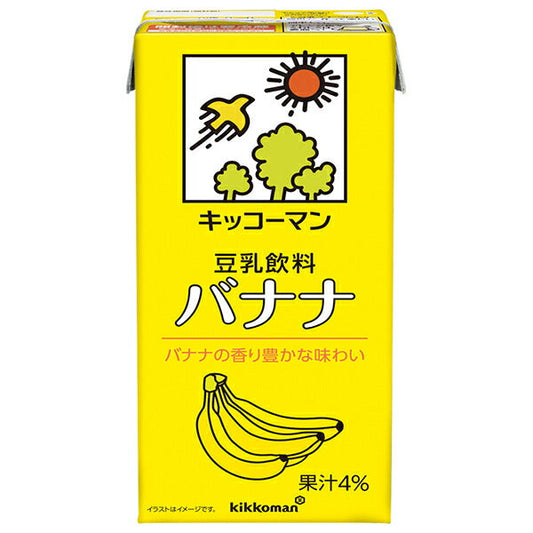 キッコーマン 豆乳飲料 バナナ 1000ml紙パック×12(6×2)本入【日本出荷】