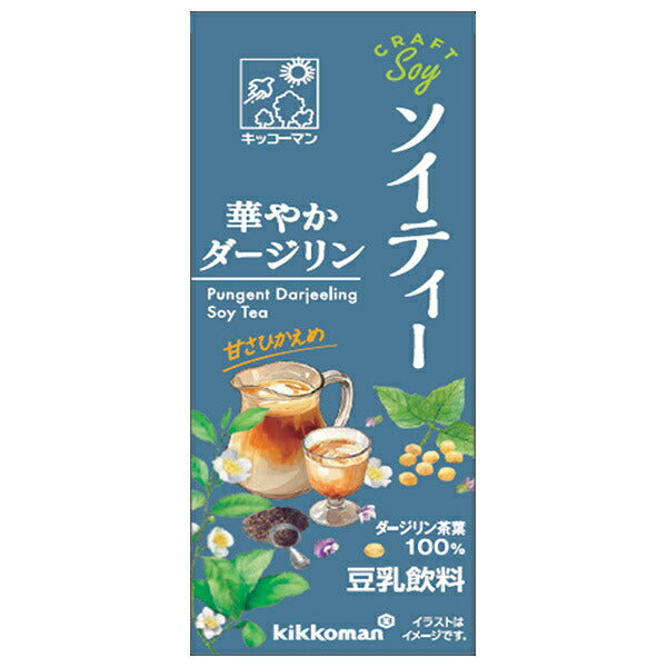 Kikkoman Craft Soy Soy Tea Gorgeous Darjeeling 200ml x 18 bottles [Shipped in Japan]