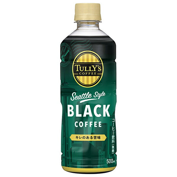 Ito En Tully's Coffee Platinum Black, 500ml PET Bottle x 24 [Ships from Japan] 