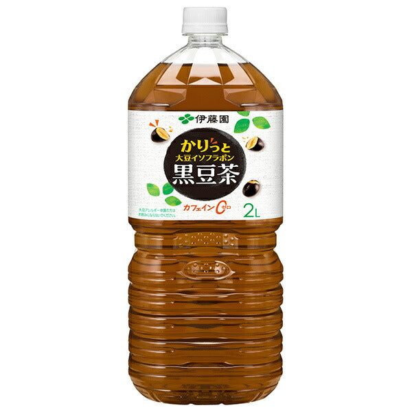 伊藤園 かりっと 大豆イソフラボン 黒豆茶 2Lペットボトル×6本入【日本出荷】