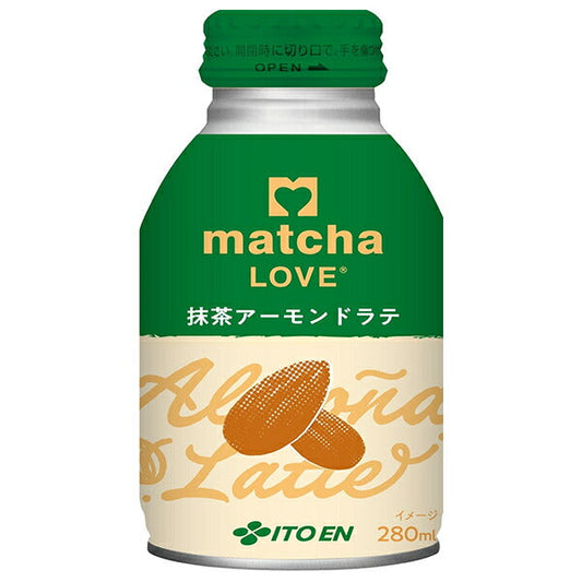 伊藤園 matcha LOVE 抹茶アーモンドラテ 280mlボトル缶×24本入【日本出荷】