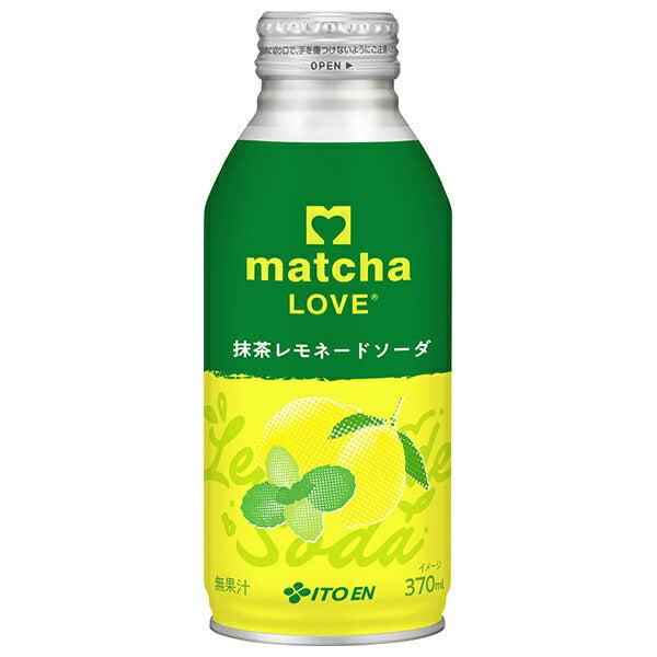 ITO EN matcha LOVE Matcha Lemonade Soda 370ml Bottled Cans x 24 [Ships from Japan]