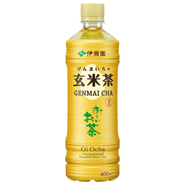 Ito En Oi Ocha Brown Rice Tea, 600ml PET Bottle x 24 Bottles [Ships from Japan] 