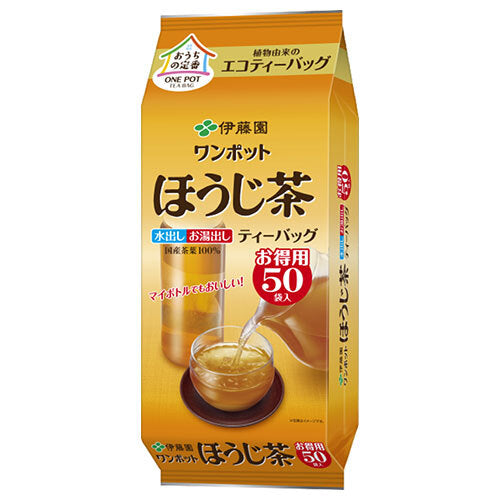 伊藤園 ワンポット エコティーバッグ ほうじ茶 50袋入×5袋入【日本出荷】