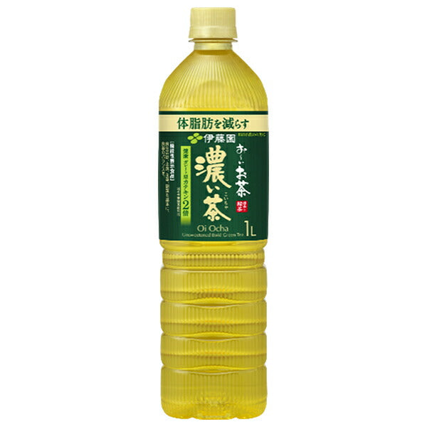 Ito En Oi Ocha Strong Tea Slim 1L PET Bottle x 12 Bottles [Ships from Japan] 