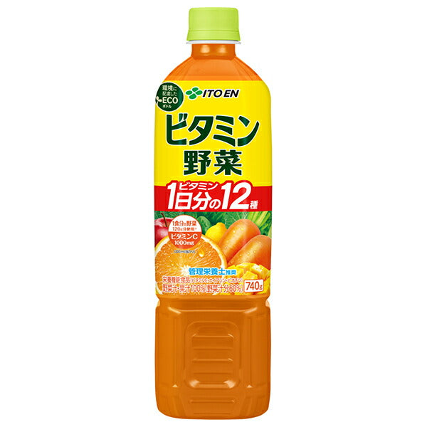 Ito En Vitamin Vegetables 740g PET Bottle x 15 Bottles [Ships from Japan] 