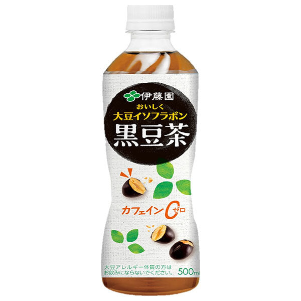 Ito En Delicious Soy Isoflavone Black Bean Tea, 500ml PET Bottles x 24 Bottles [Ships from Japan] 