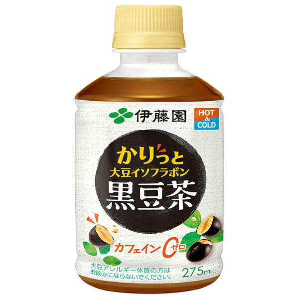 ITO EN Karitto Soy Isoflavone Black Soybean Tea, 275ml PET Bottles x24 [Ships from Japan]