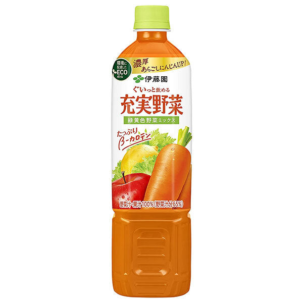 伊藤園 充実野菜 緑黄色野菜ミックス 740gペットボトル×15本入【日本出荷】