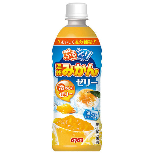 DyDo Purushari Unshu Mikan Jelly 490ml plastic bottle x 24 bottles [shipped in Japan]