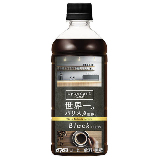 Dydo Dydo Cafe Labo Black, Supervised by the World's Best Barista, 500ml PET Bottles x 24 [Ships from Japan] 