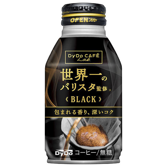 Dydo Dydo Cafe Labo Black, Supervised by the World's Best Barista, 260g Bottle Can x 24 [Ships from Japan] 