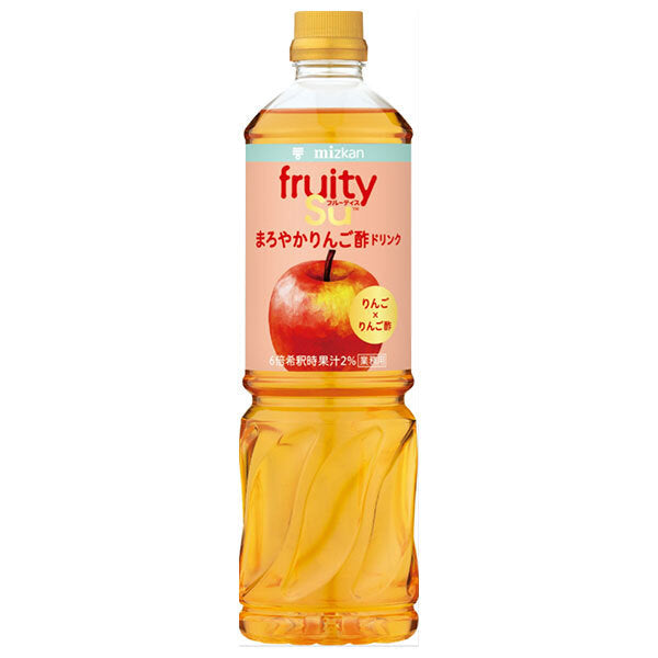 Mizkan Commercial Fruitis Mellow Apple Cider Vinegar Drink 1000ml PET bottles x 8 bottles [Shipped in Japan]
