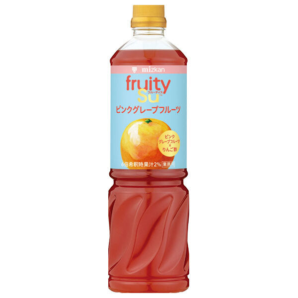 Mizkan Commercial Fruitis Apple Cider Vinegar Pink Grapefruit 1000ml PET bottles x 8 bottles [Shipped in Japan]