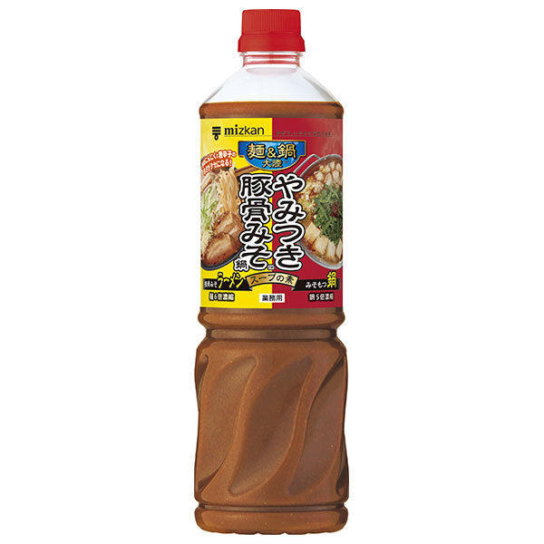 ミツカン 麺&鍋大陸 やみつき豚骨みそ鍋 スープの素 1100g×8本入【日本出荷】