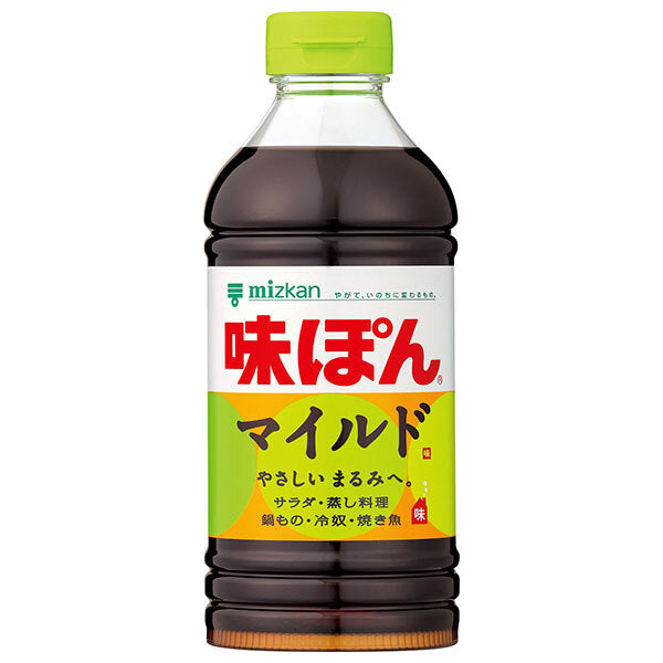 ミツカン 味ぽん MILD 500mlPET×12本入【日本出荷】