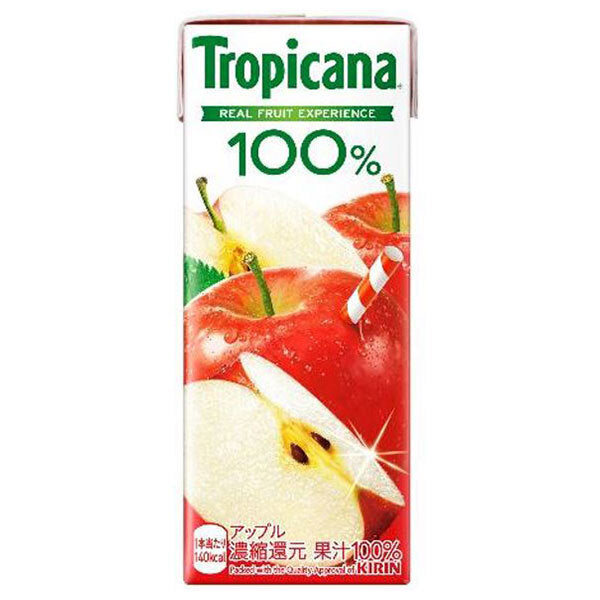 キリン トロピカーナ 100% アップル 250ml紙パック×24本入【日本出荷】