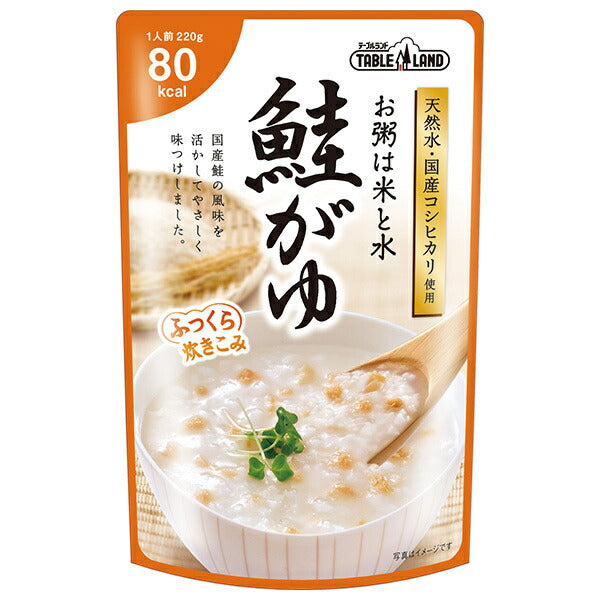 Maruzen Foods Tableland Salmon Porridge, 220g Pouch x 24 (12 x 2) Bags [Ships from Japan] 