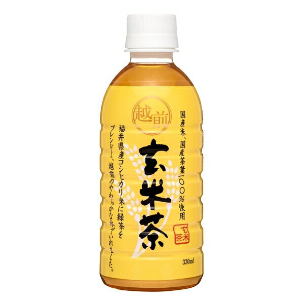 Morita (High Peace) Echizen Genmaicha 330ml PET x 24 bottles [Shipped in Japan]