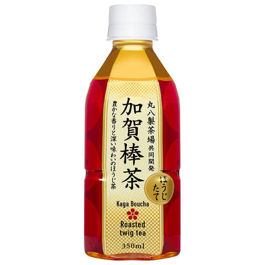 Morita (High Peace) Kaga Bocha Roasted Hot & Cold Tea, 350ml PET Bottles x 24 [Ships from Japan] 