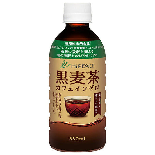 盛田(ハイピース) 黒麦茶 カフェインゼロ 330mlPET×24本入【日本出荷】