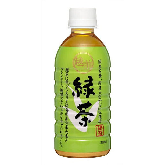 Morita (High Peace) Echizen Green Tea 330ml PET x 24 bottles [Shipped in Japan]