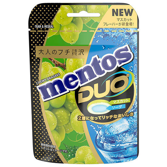 クラシエフーズ メントスDUO マスカット&ソーダ 45g×10個入【日本出荷】