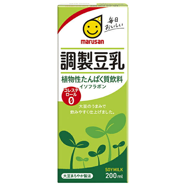 Marusanai Prepared Soy Milk, 200ml Paper Carton x 24 Bottles [Ships from Japan] 