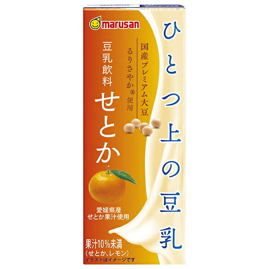 Marusanai Setoka Soy Milk, 200ml Paper Carton x 24 Bottles [Ships from Japan] 