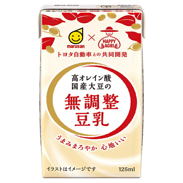 Marusan Ai High Oleic Acid Unadjusted Soy Milk from Domestic Soybeans 125ml paper pack x 24 bottles [Shipped in Japan]