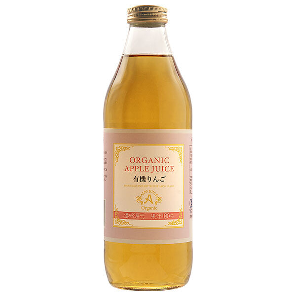 Alps Organic Apple Juice 100ml, 1L Bottle x 6 Bottles [Ships from Japan] 