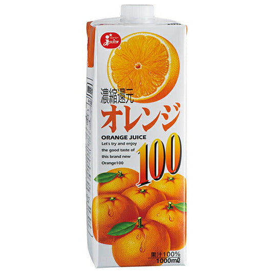 Juicy Orange 100, 1L paper carton x 6 [Ships from Japan] 