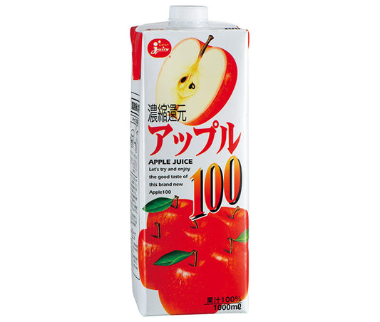 Juicy Apple 100, 1L paper carton x 6 bottles [Ships from Japan] 