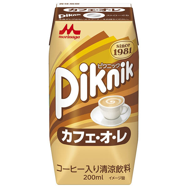 森永乳業 ピクニック カフェオレ(プリズマ容器) 200ml紙パック×24本入【日本出荷】