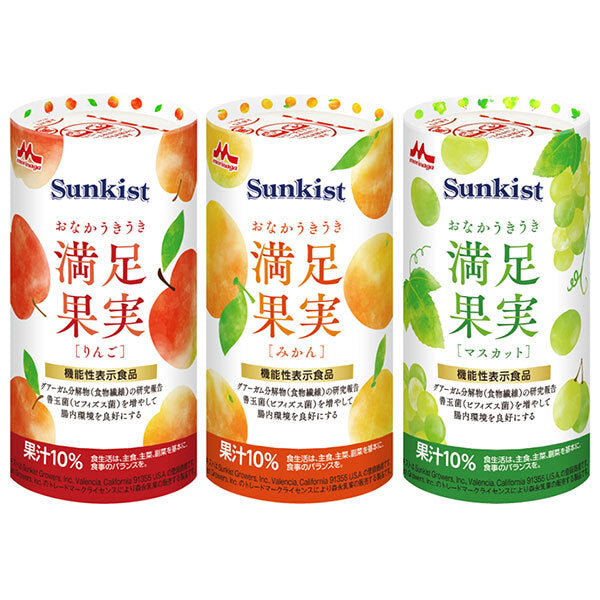 クリニコ Sunkist(サンキスト) おなかうきうき満足果実 いろいろセット 125ml紙パック×18(6×3)本入【日本出荷】