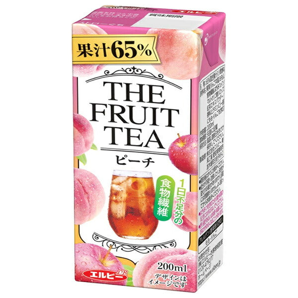 Elbee THE FRUIT TEA Peach 200ml paper pack x 24 pieces [shipped in Japan]