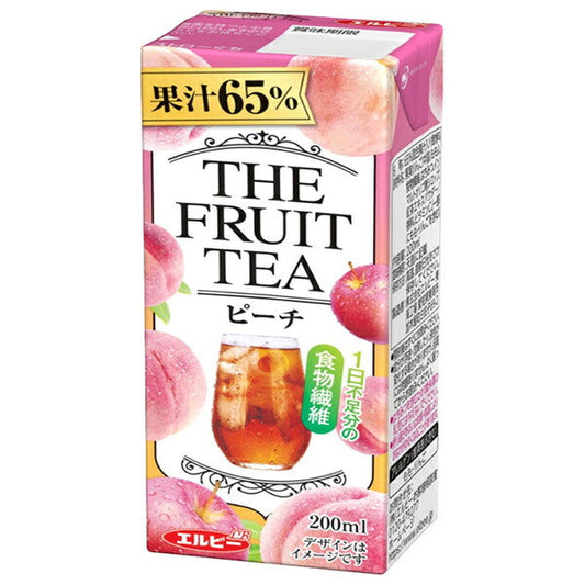 Elbee THE FRUIT TEA Peach 200ml paper pack x 24 pieces [shipped in Japan]