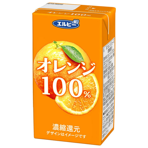 LB Orange 100% 125ml Paper Pack x 30 Bottles [Ships from Japan] 