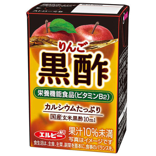 LB Apple Black Vinegar, 125ml Paper Pack x 30 Bottles [Ships from Japan] 