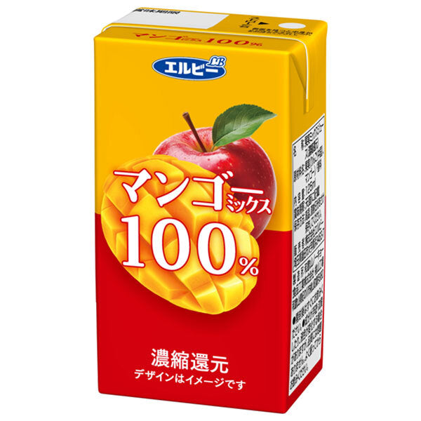 Elbee Mango Mix 100% 125ml paper pack x 24 pieces [shipped in Japan]