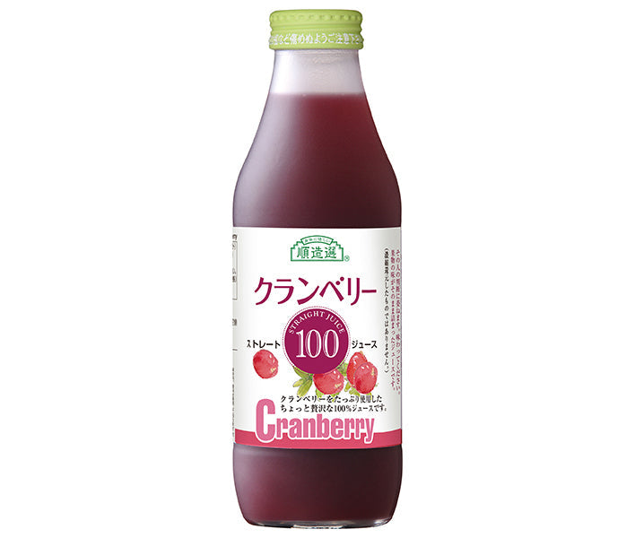 Marukai Corporation Junzosen Cranberry 100, 500ml Bottles x 12 [Ships from Japan] 