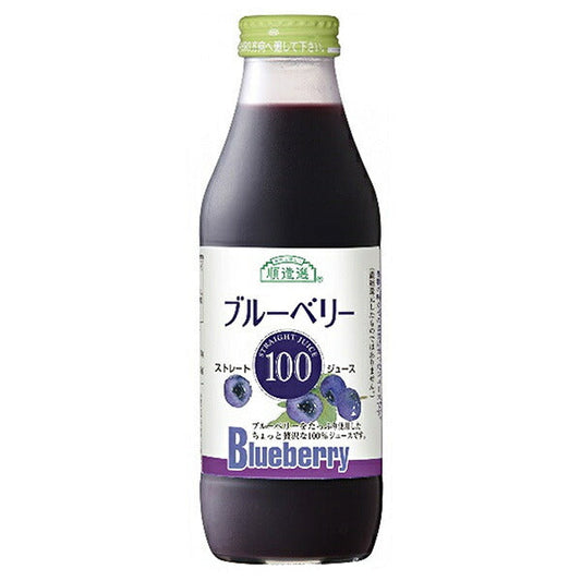 マルカイ 順造選 ブルーベリー100 500ml瓶×12本入【日本出荷】